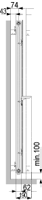 Схема дизайн-радиатора Charleston mirror