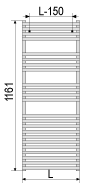 Схема дизайн-радиатора Zehnder Forma