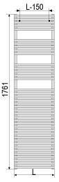 Схема дизайн-радиатора Zehnder Forma