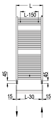 Схема дизайн-радиатора Zehnder Stella