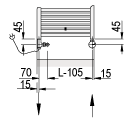 Схема дизайн-радиатора Zehnder Stella