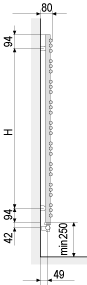 Схема дизайн-радиатора Yucca symmetrish