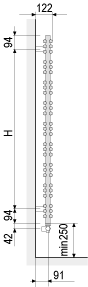 Схема дизайн-радиатора Yucca symmetrish