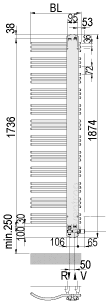 Схема дизайн-радиатора Yucca wave