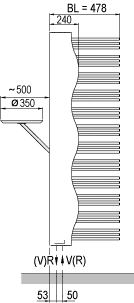 Схема дизайн-радиатора Yucca mirror